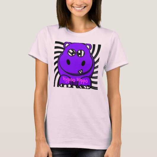Hypno Flusspferd T-Shirt (Vorderseite)