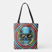 Hypno Funky Schädel 02 Tasche (Rückseite)