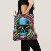 Hypno Funky Schädel 02 Tasche (Von Nahem)