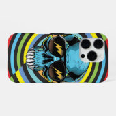 Hypno Funky Totenkopf iPhone Hülle (Rückseite (Horizontal))