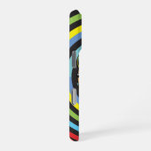 Hypno Funky Totenkopf iPhone Hülle (Rechte Seite)
