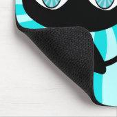 Hypno Katze mit zu vieler Katzenminze Mousepad (Ecke)