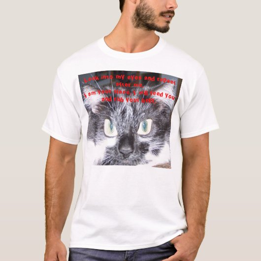 hypno Katze T-Shirt (Vorderseite)