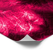 Hypno Pattern. Rosa Shibori-Stoffe. Dark Hypno Spi Poster (Ecke)