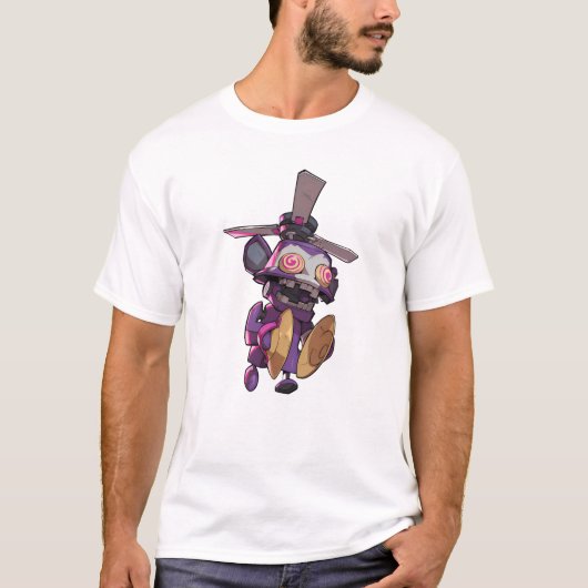 Hypno-Roboter-Hase T-Shirt (Vorderseite)