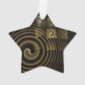 Hypnose Abstrakt Art Akryllischer Star Ornament (Rückseite)