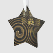 Hypnose Abstrakt Art Akryllischer Star Ornament (Vorderseite)