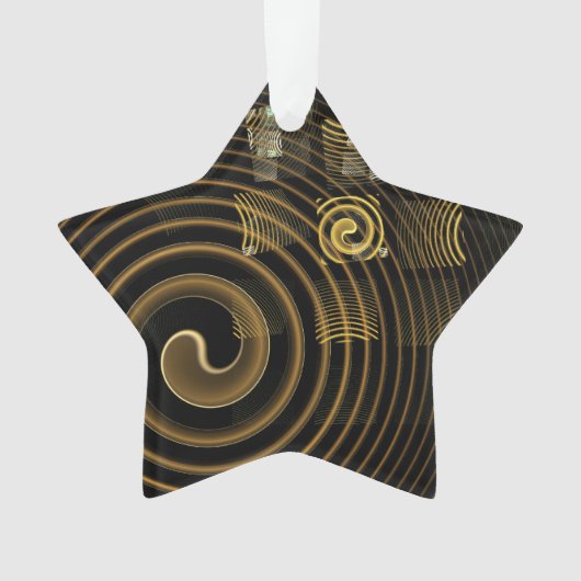 Hypnose Abstrakt Art Akryllischer Star Ornament (Vorderseite)