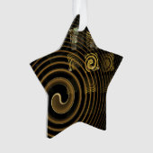 Hypnose Abstrakt Art Akryllischer Star Ornament (Vorderseite)