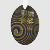 Hypnose Abstrakt Art Akryloval Ornament (Rückseite)