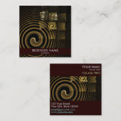 Hypnose Abstrakt Art Beruflich Quadratische Visitenkarte (Vorne/Hinten)