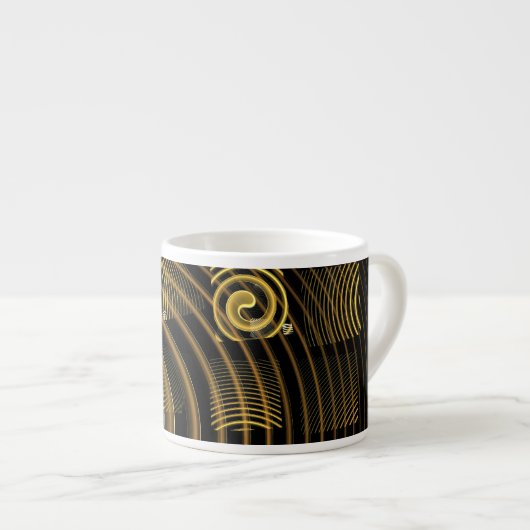 Hypnose Abstrakt Art Espresso Tasse (Vorderseite Rechts)