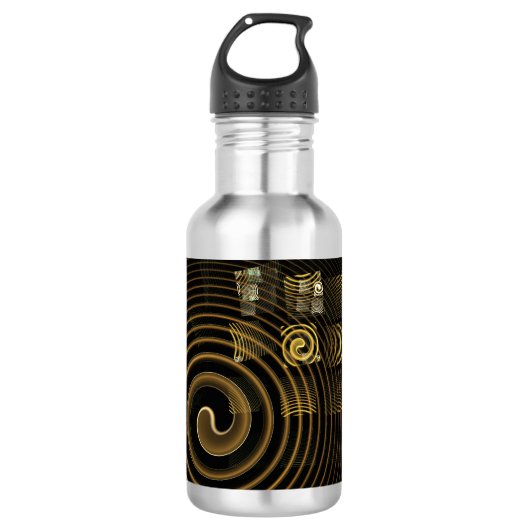 Hypnose Abstrakt Art Flasche Edelstahlflasche (Vorderseite)