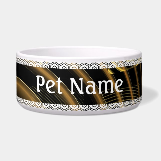 Hypnose Abstrakt Art Hund Bowl Napf (Vorderseite)