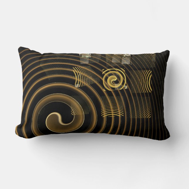 Hypnose Abstrakt Art Lumbar Pillow Lendenkissen (Vorderseite)
