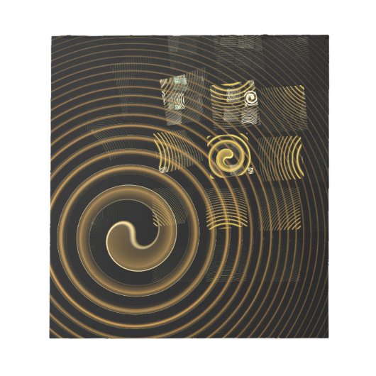 Hypnose Abstrakt Art Notepad Notizblock (Vorderseite)