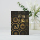 Hypnose Abstrakt Art Postkarte (Stehend Vorderseite)