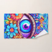 Hypnose Bläschen Auge Badhandtuch Set (Handtuch)