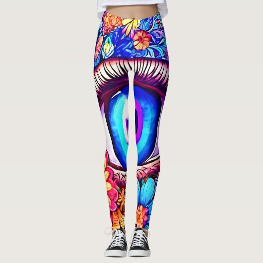 Hypnose Bläschen Auge Leggings (Vorderseite)