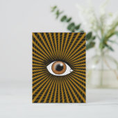 Hypnose Brown Eye Postkarte (Stehend Vorderseite)