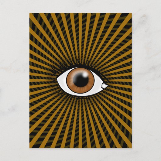 Hypnose Brown Eye Postkarte (Vorderseite)