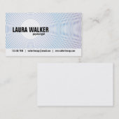 Hypnose-Kreise - Blau Visitenkarte (Vorne/Hinten)