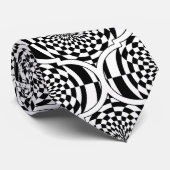 Hypnose Muster schwarz & weiß + Ihre Idee Krawatte (Gerollt)