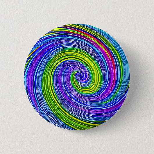 HYPNOSE-SCHEIBE psychedelische Farbe hypnotisieren Button (Vorderseite)