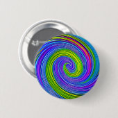 HYPNOSE-SCHEIBE psychedelische Farbe hypnotisieren Button (Vorne & Hinten)