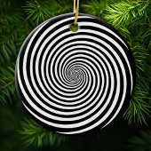 Hypnose Spiral Keramik Ornament