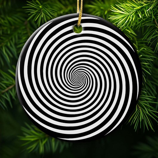 Hypnose Spiral Keramik Ornament