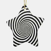 Hypnose-Spiral-Stern-Form Keramik Ornament (Links)