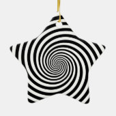 Hypnose-Spiral-Stern-Form Keramik Ornament (Hinten)