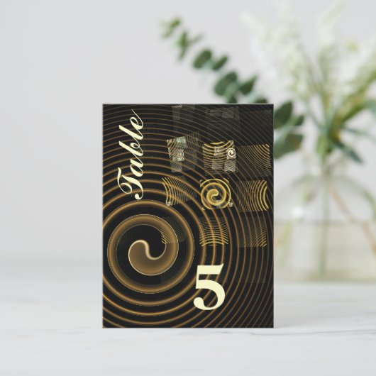 Hypnose Tischnummer Postkarte (Stehend Vorderseite)