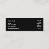 Hypnose-Visitenkarten Mini Visitenkarte (Rückseite)