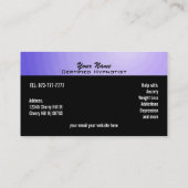 Hypnose-Visitenkarten Visitenkarte (Rückseite)