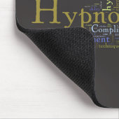 Hypnose-Wort-Kunst-Mausunterlage Mousepad (Ecke)