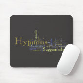 Hypnose-Wort-Kunst-Mausunterlage Mousepad (Mit Mouse)