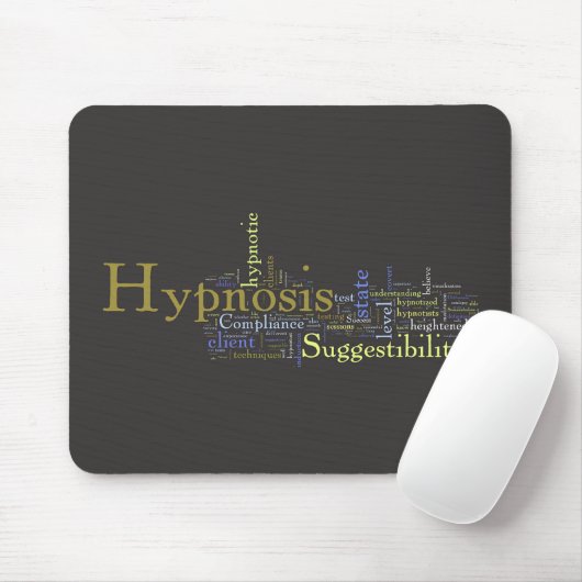 Hypnose-Wort-Kunst-Mausunterlage Mousepad (Mit Mouse)