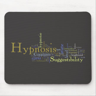 Hypnose-Wort-Kunst-Mausunterlage Mousepad