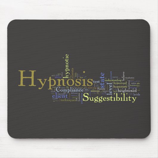 Hypnose-Wort-Kunst-Mausunterlage Mousepad (Vorne)