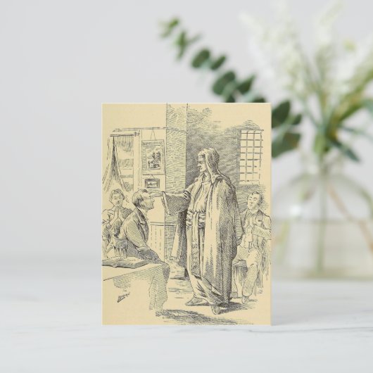 Hypnose-Zeichnen Postkarte (Stehend Vorderseite)