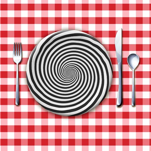 Hypnosepapierplatte Pappteller