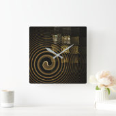 Hypnosis Abstract Art Square Quadratische Wanduhr (Zuhause)