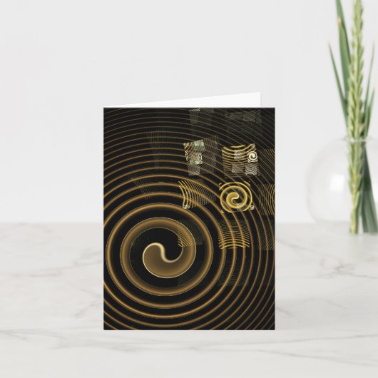Hypnosis Abstrakt Art Note Card Karte (Vorderseite)