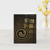 Hypnosis Abstrakt Art Note Card Karte (Gelbe Blume)