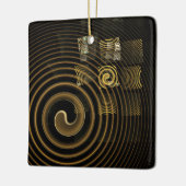 Hypnosis Abstrakt Art Square Ornament (Links)