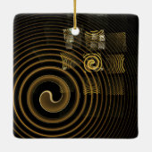 Hypnosis Abstrakt Art Square Ornament (Rückseite)