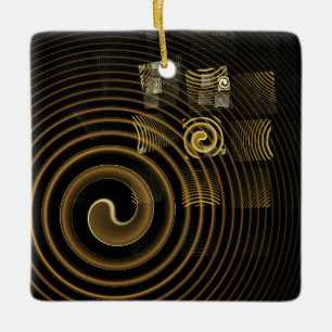 Hypnosis Abstrakt Art Square Ornament