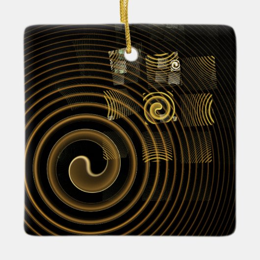 Hypnosis Abstrakt Art Square Ornament (Vorderseite)